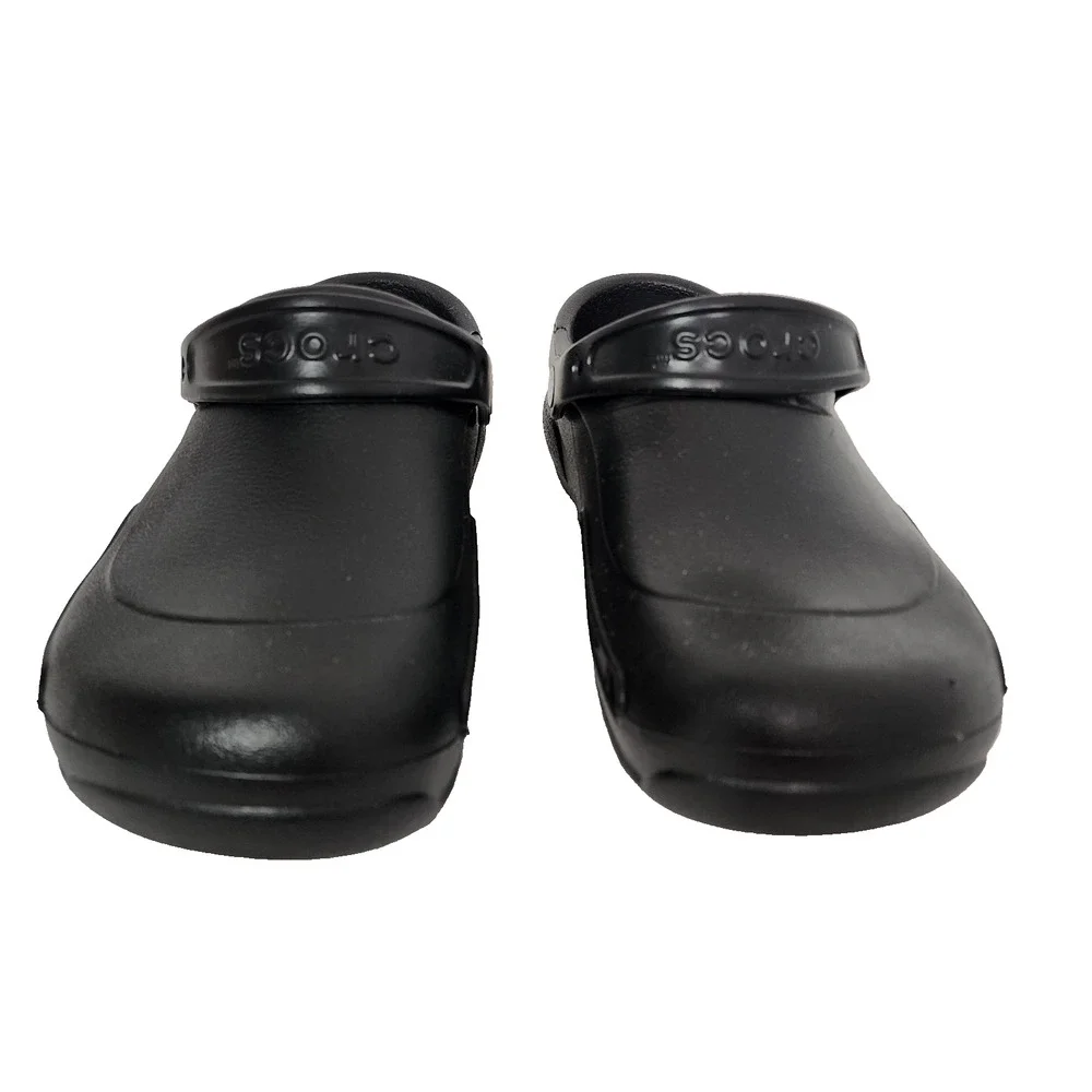 Crocs At Work Unisex Bistro Slip Resistant Clog Lightweight Black M 10 W 12 Foam